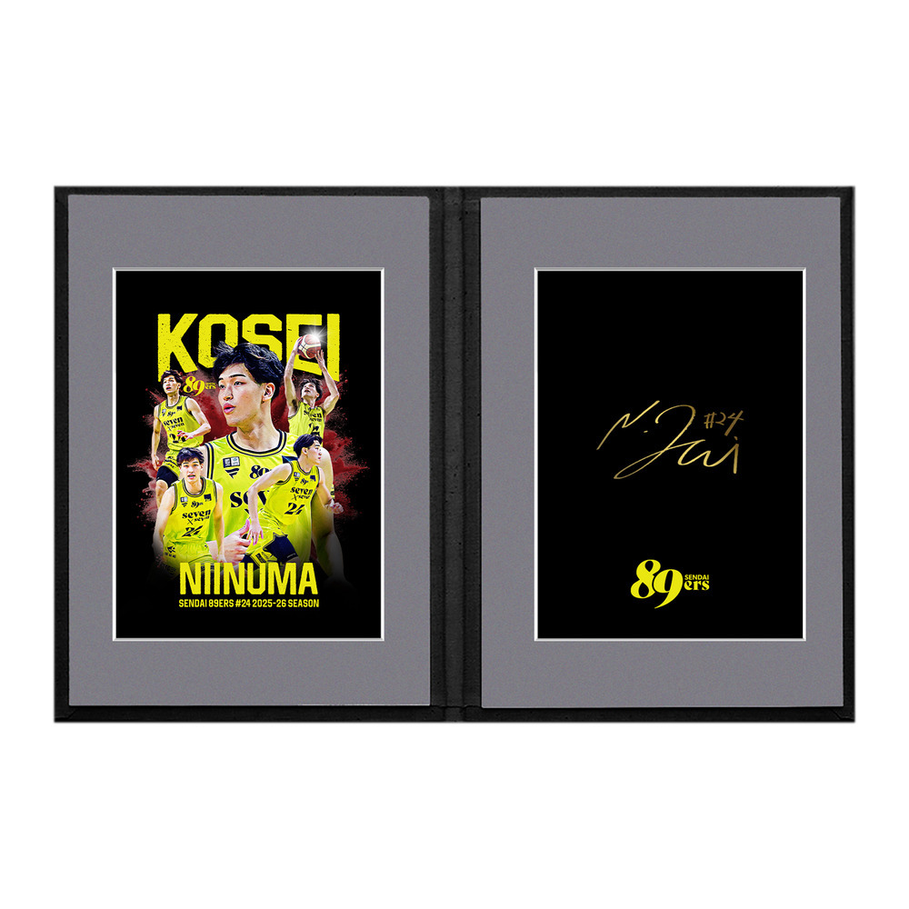 【受注販売】【MyPLAYER COLLECTION 2025-26】選手直筆サイン入りフォトアルバム(ラフネートル) #24 新沼康生 詳細画像 #24 新沼 康生 1